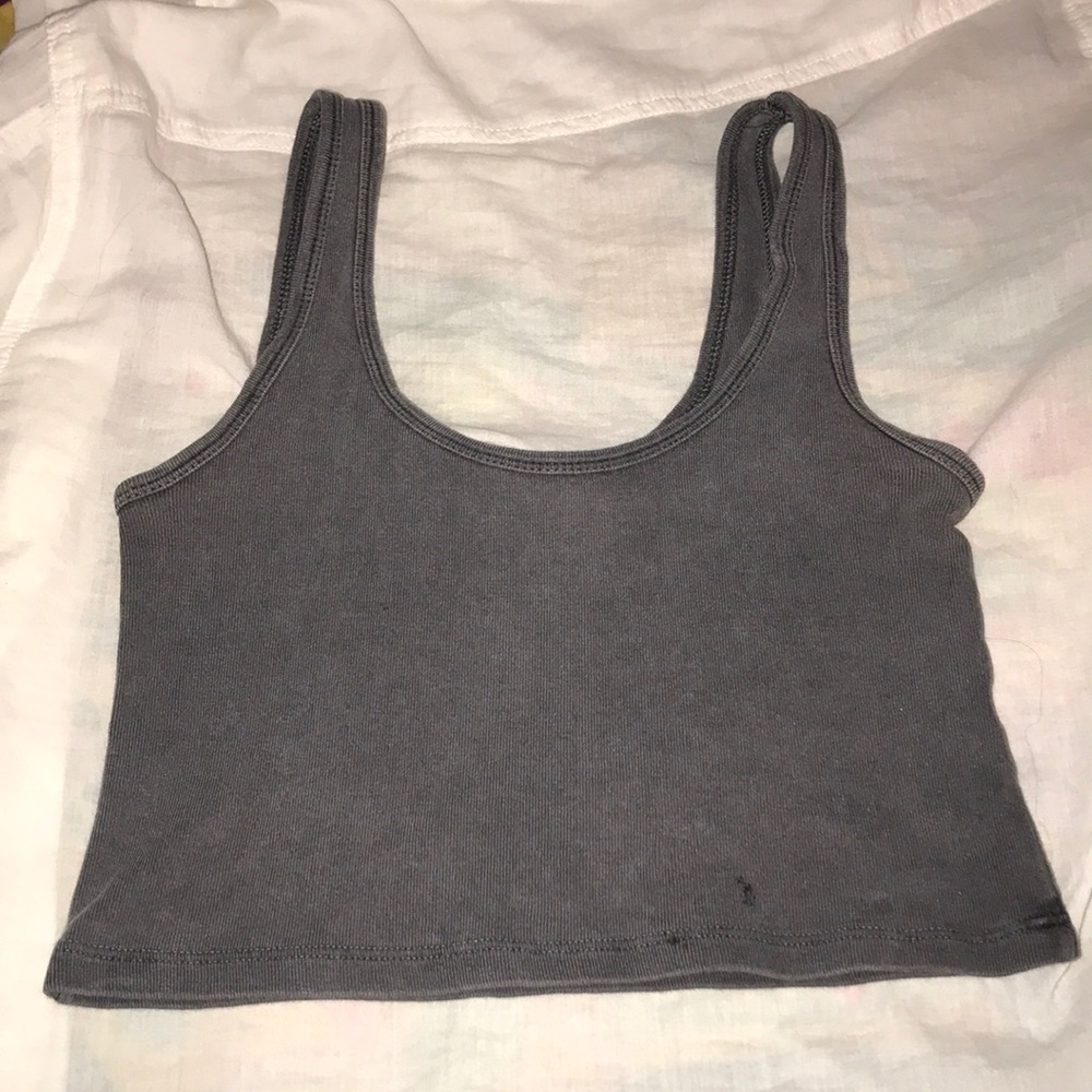 Brandy grey cropped tank